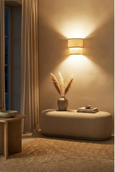 Brilagi - Aplică LED de perete BOHO ECO 1xE27/10W/230V bej