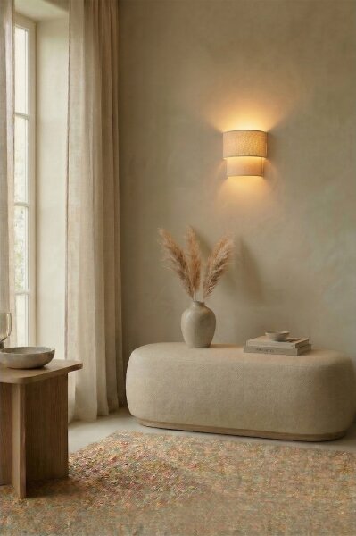 Brilagi - Aplica LED de perete BOHO ECO 1xE27/10W/230V crem
