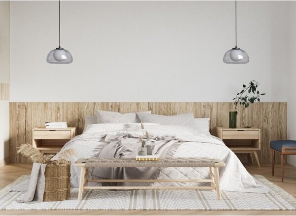 ITALUX PND-54637-1-BK-SG - Lustră suspendată pe cablu AINALE 1xG9/7W/230V negru/negru fumuriu