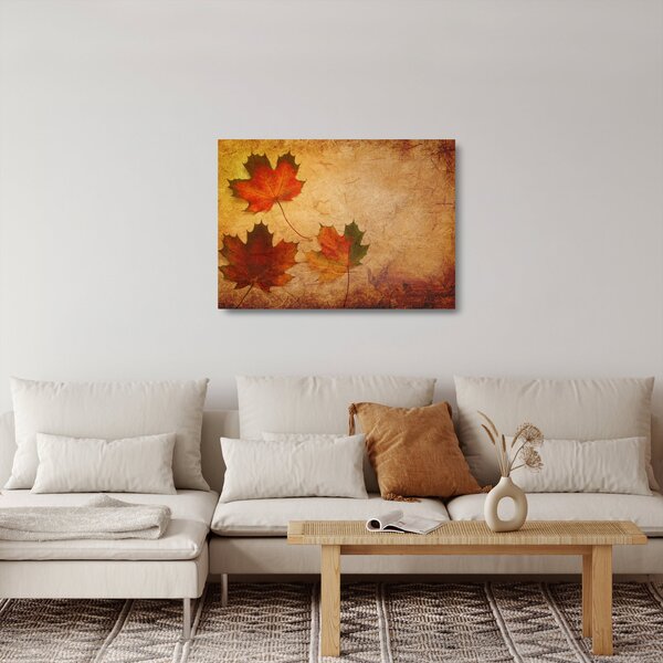 Tablou pe sticlă - Peisaj de toamnă (70x50 cm)