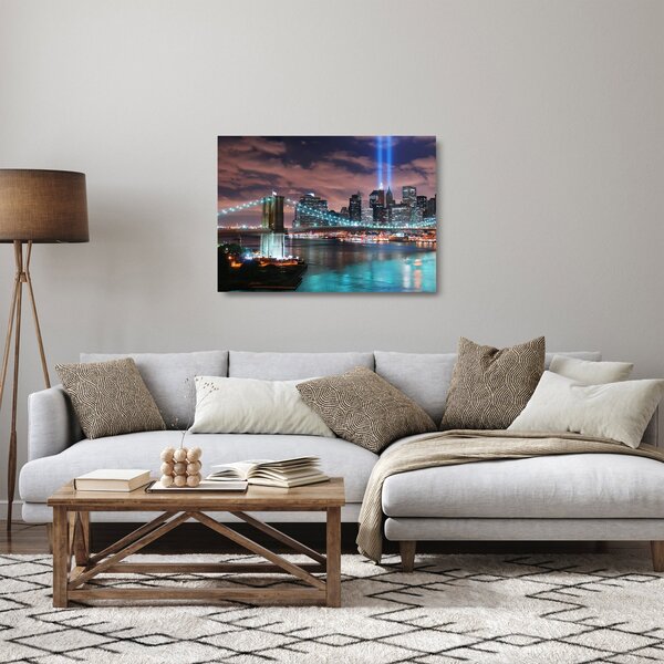 Tablou pe sticlă - New York, Manhattan (70x50 cm)