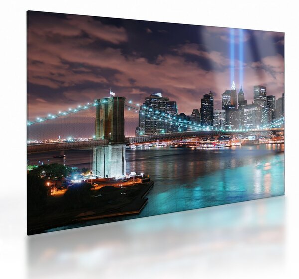 Tablou pe sticlă - New York, Manhattan (70x50 cm)