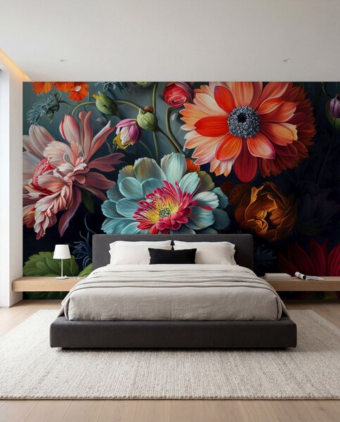 Tapet Splash floral, Fototapet 3D, Fototapet 3D Flori, u96631 : Uwalls.ro
