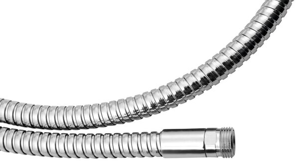 Sapho Sapho, Furtun la robinet pe marginea căzii F1/2'- M3/8', 175 cm, crom, FLE16