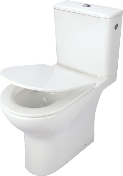 Deante Jaśmin wc compact cu capac cu spălare turbionară alb CDJD6RPS