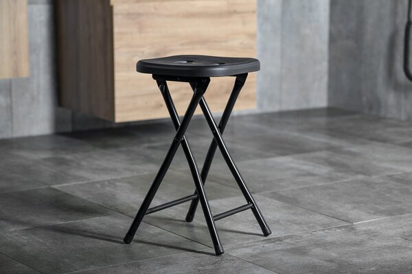 Gedy Sapho, Scaun de baie, 26x45,5x26 cm, negru, CO7614
