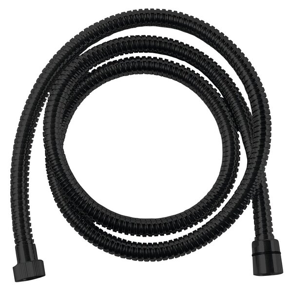 Sapho Sapho, furtun de duș metalic POWERFLEX, 150 cm, negru mat, FLEX150B