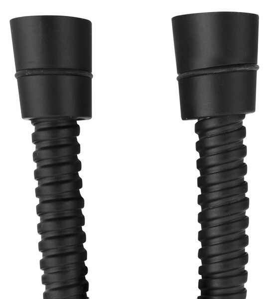Sapho Sapho, POWERFLEX Furtun de dus, 120 cm, mat negru, FLEX120B