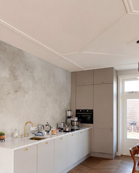 Tapet Perete din beton bej, Fototapet Textură, u97236 : Uwalls.ro
