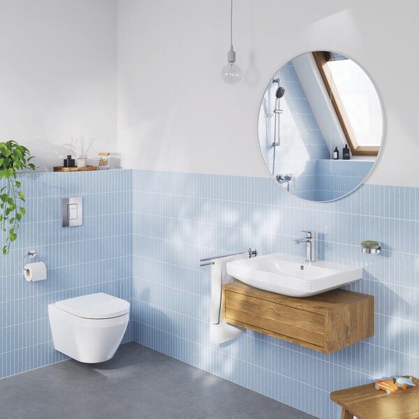 Grohe Euro Ceramic vas wc cu capac soft-close agăţat fără margine cu spălare turbionară alb lucios 102510SH00
