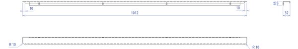 Sapho Sapho, mâner de mobilă SITIA pentru SI105, mat alb, SA105W