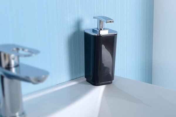 Aqualine Sapho, dozator de săpun pe picioare SEVENTY, negru, 638214