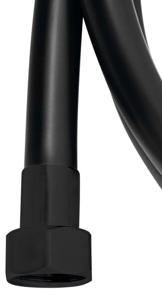 Sapho Sapho, furtun de duș din plastic SOFTLEX, neted, 200 cm, negru, 1208-27