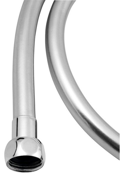 Sapho Sapho, furtun de duș din plastic neted SOFTFLEX, 100 cm, argintiu/crom, 1208-05