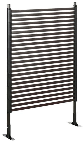 Outsunny Gard Modular Autoportant pentru Grădină din Oțel, 93x22x150 cm, Maro | Aosom Romania