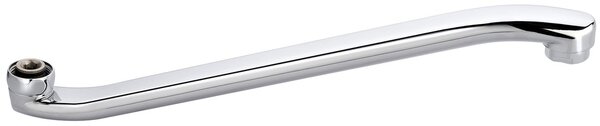 Aqualine Sapho, Brat duza pentru robinet, 370 mm, ridicat plat, crom