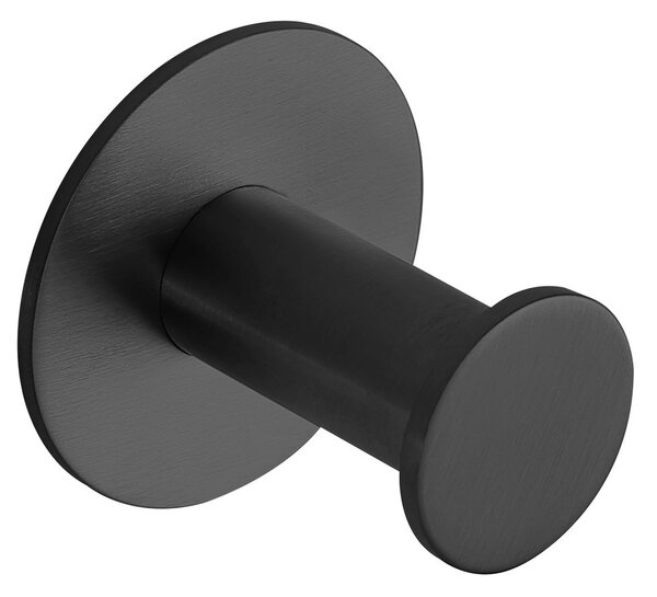 Sapho Sapho, cârlig autoadeziv X-ROUND, negru mat, XR219B