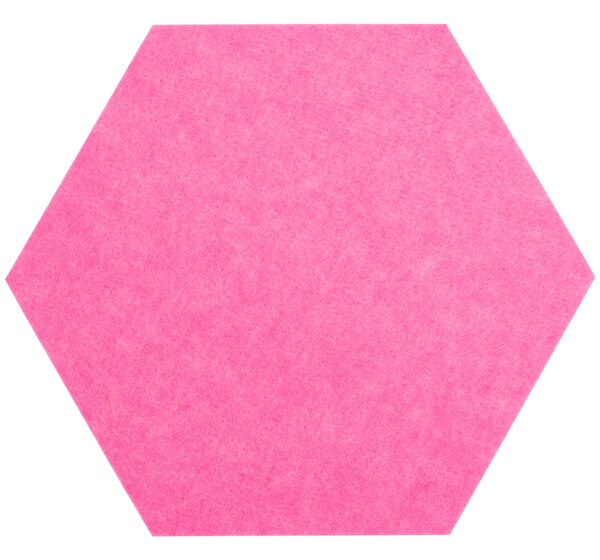 Rea Tutumi, decor de perete din fetru cu 6 colturi, roz, HOM-06527