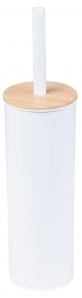 Erga Tango, perie de toaletă pe picioare 9x9x38 cm, alb-maro, ERG-YKA-P.TANGO-WHT