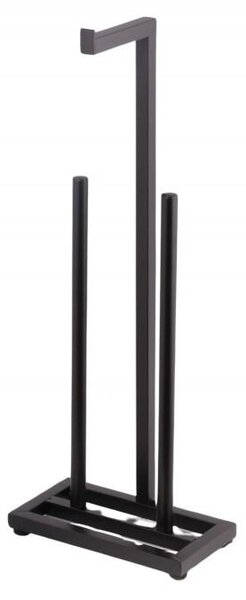Erga Pap2, dozator de hârtie igienică pentru picioare 60 cm (8 role), negru mat, ERG-YKA-P.PAP2-BLK