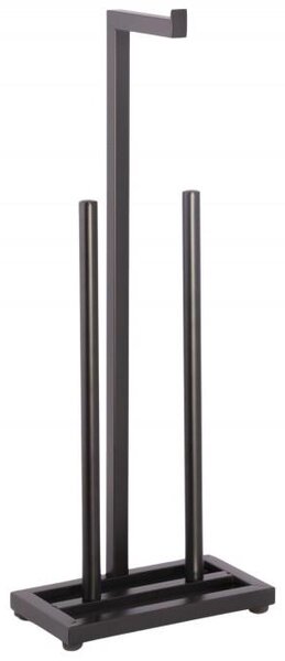 Erga Pap2, dozator de hârtie igienică pentru picioare 60 cm (8 role), negru mat, ERG-YKA-P.PAP2-BLK