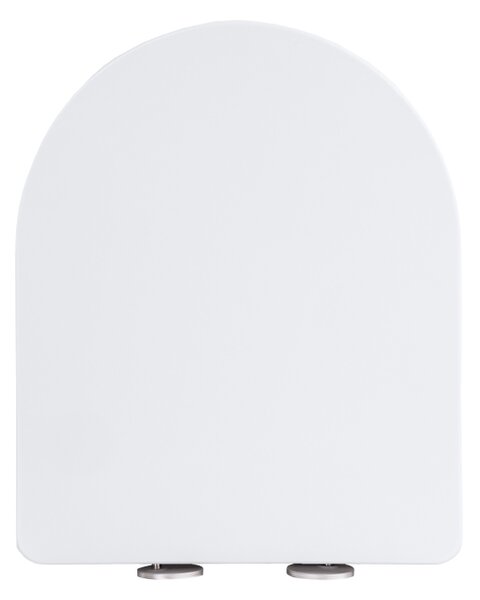 Gamma Magro, scaun toaleta 438x361mm din duroplast cu inchidere lenta, alb, GMA-MAGRO