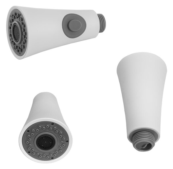 Gamma Lux, gura chiuveta cu 2 functii, 1/2", alb, GMA-SLU-LUX-WH