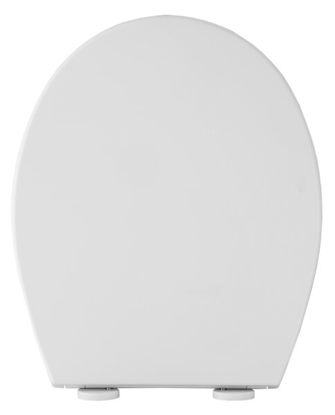 Gamma Porto, scaun toaleta 445x370mm din polipropilena cu inchidere lenta, alb, GMA-PORTO
