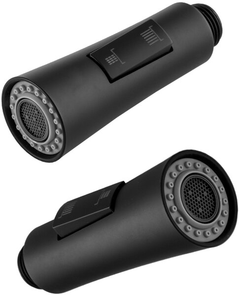 Gamma Nexo, gura chiuveta cu 2 functii, 1/2", negru, GMA-SLU-NEXO-BK