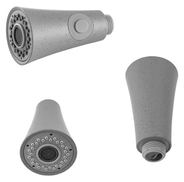 Gamma Lux, gura de scurgere pentru chiuvetă cu 2 funcții, 1/2", pete gri, GMA-SLU-LUX-G