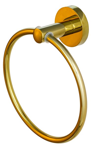 Gamma Roy, suport rotund pentru prosoape 15 cm, auriu lucios, GMA-UR-ROY-GD