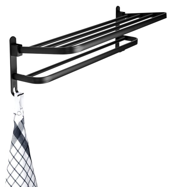 Gamma Gamma, suport pentru prosoape 59 cm, negru mat, GMA-UWS-BK