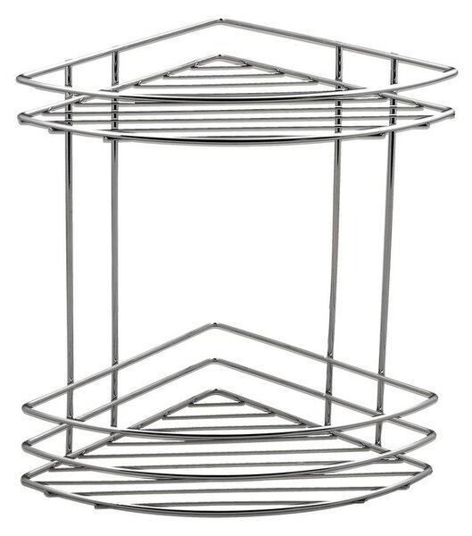 Aqualine Aqualine, poliță de colț cu sârmă dublă Chrome LINE, crom, 37010