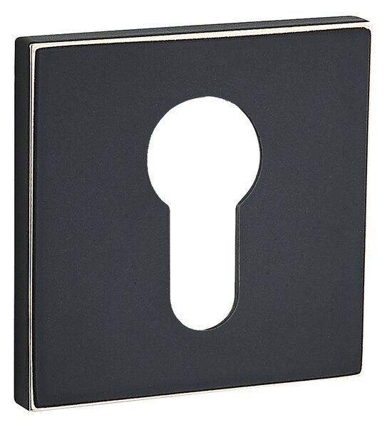 Kuchinox Kuchinox, rozetă mâner cu orificiu pentru inserția cilindrului, negru-auriu, LAV-LK6_702A