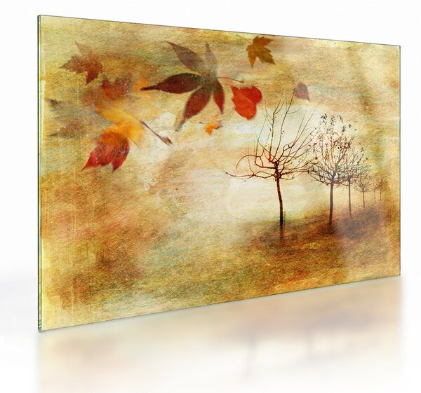 Tablou pe sticlă - Dispoziție de toamnă (70x50 cm)