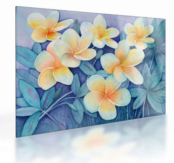 Tablou pe sticlă - Tufe tropicale (70x50 cm)