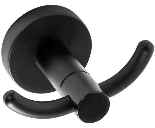 Rea Accesorii Rea, 2 carlige pentru prosoape de baie MIST 02, negru, REA-80019