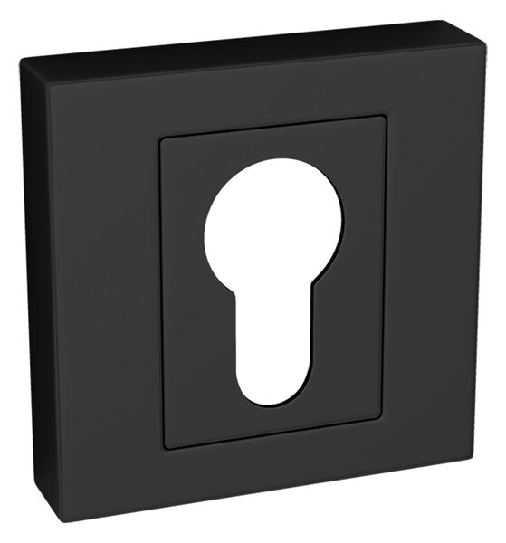Kuchinox Kuchinox, rozetă cu mâner cu orificiu pentru inserția cilindrului, negru mat, LAV-LK5_902A