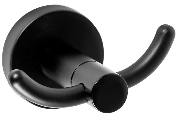 Rea Accesorii Rea, 2 carlige pentru prosoape de baie MIST 02, negru, REA-80019