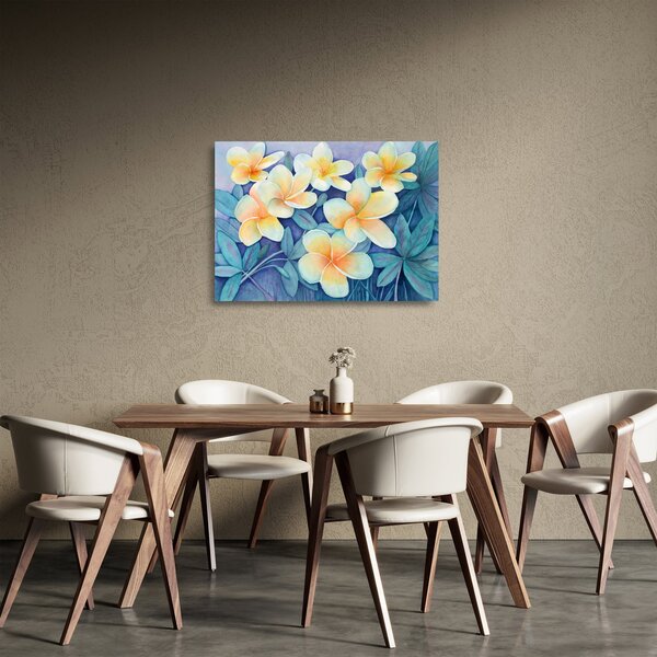 Tablou pe sticlă - Tufe tropicale (70x50 cm)