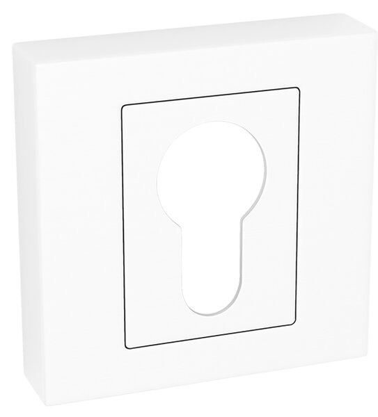 Kuchinox Kuchinox, rozetă mâner cu orificiu pentru inserția cilindrului, alb, LAV-LK5_602A