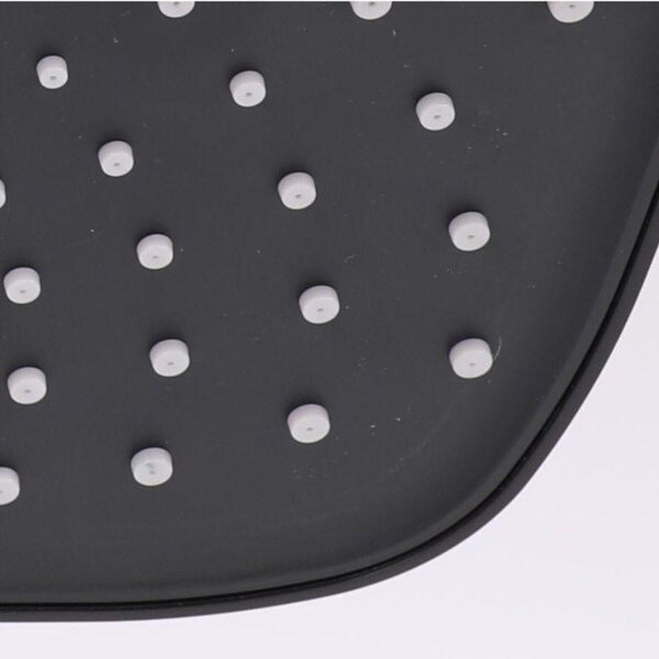 Erga Sami, cap de duș cu efect de ploaie 30x20 cm, negru mat, ERG-YKA-BP.SAMI-XL-BLK