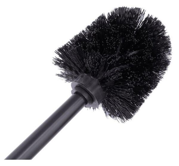 Erga Madera, perie de toaletă pentru picioare, negru-maro, ERG-YKA-P.MADERA-BLK