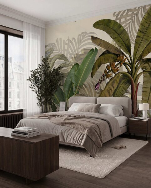 Tapet Junglă tropicală și frunze, Fototapet Natură, u74748d1 : Uwalls.ro