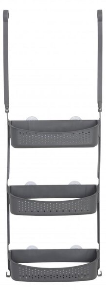 Erga Wiki, organizator baie PVC suspendat, 3 rafturi, gri, ERG-YKA-CH.WIKI-3-GRY