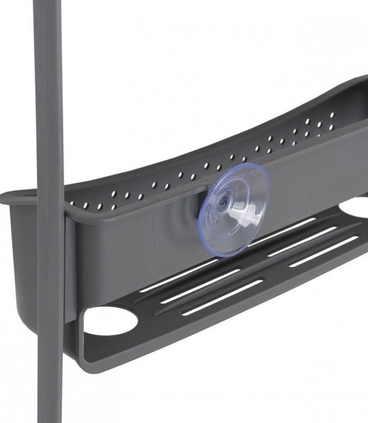 Erga Wiki, organizator baie PVC suspendat, 3 rafturi, gri, ERG-YKA-CH.WIKI-3-GRY