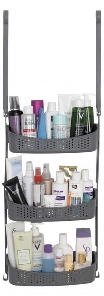 Erga Wiki, organizator baie PVC suspendat, 3 rafturi, gri, ERG-YKA-CH.WIKI-3-GRY