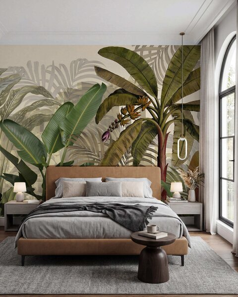 Tapet Junglă tropicală și frunze, Fototapet Natură, u74748d1 : Uwalls.ro