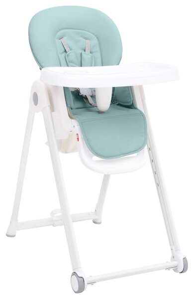 Scaun de masă pentru bebeluși, turcoaz, aluminiu