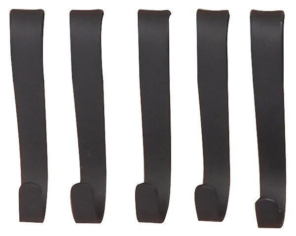 Kuchinox Kuchinox, cârlig suport bucătărie, 5 buc, negru mat, LAV-EKH_710A
